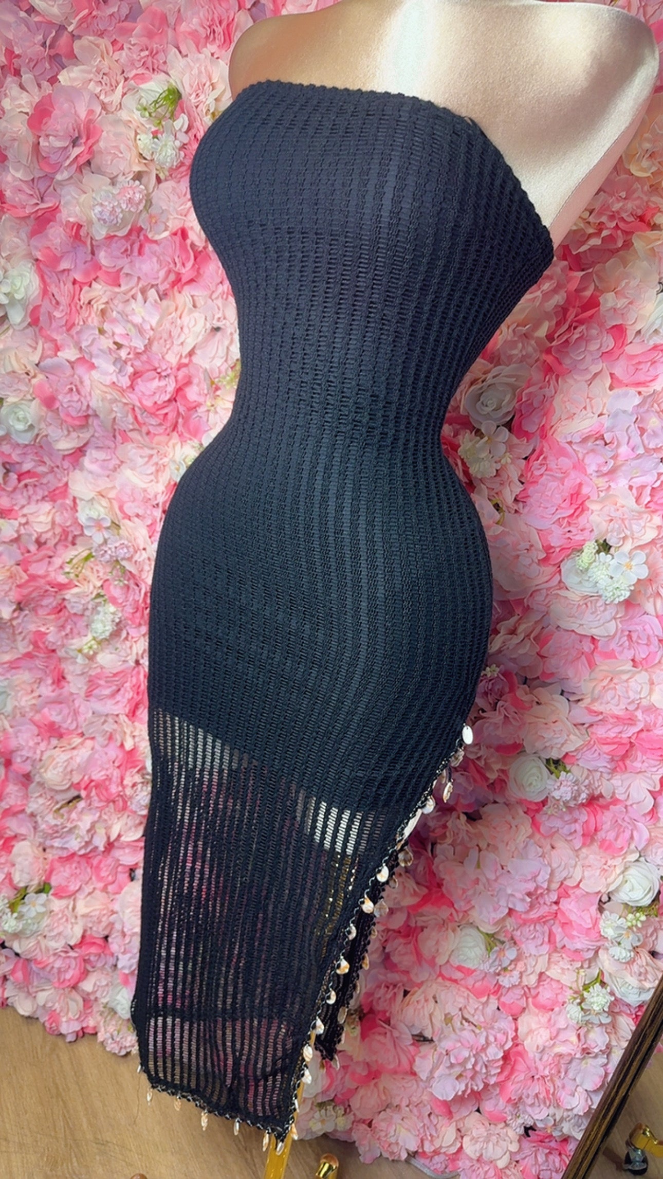 Island Baddie Crochet Midi Dress