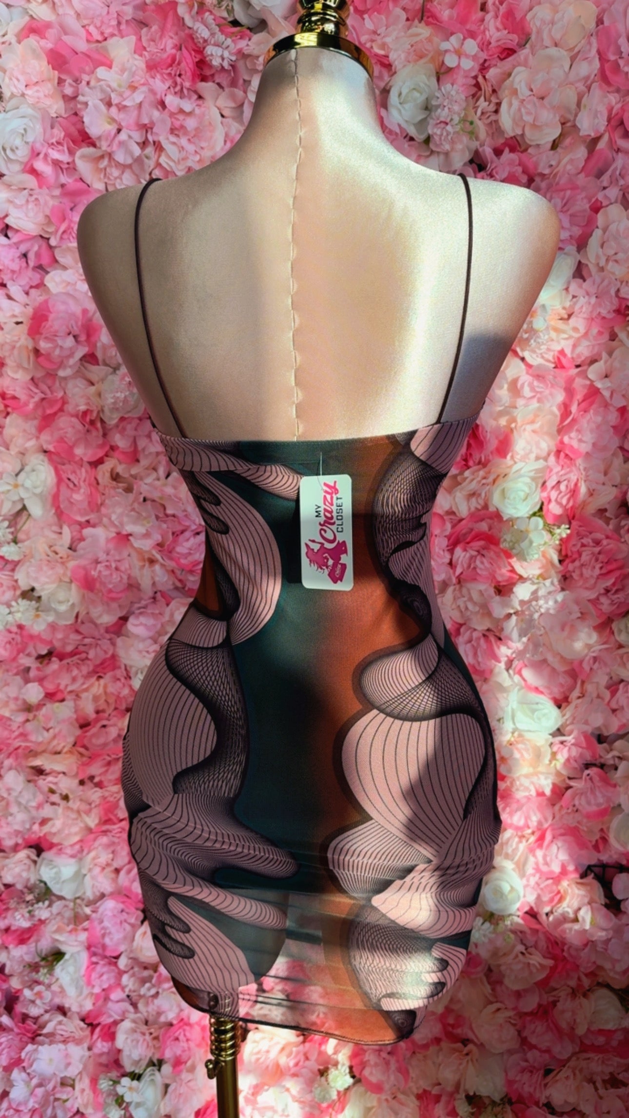 Sculpted Baddie Mesh Mini Dress