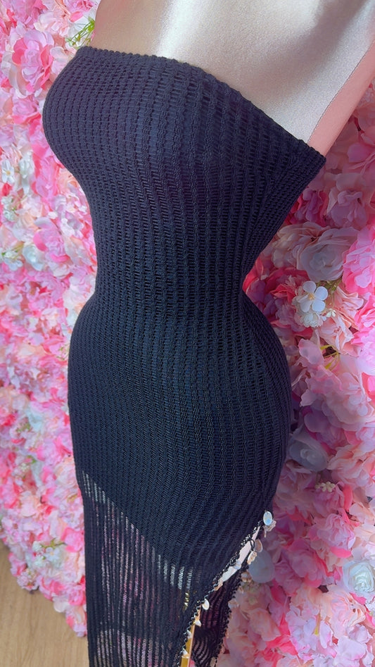 Island Baddie Crochet Midi Dress